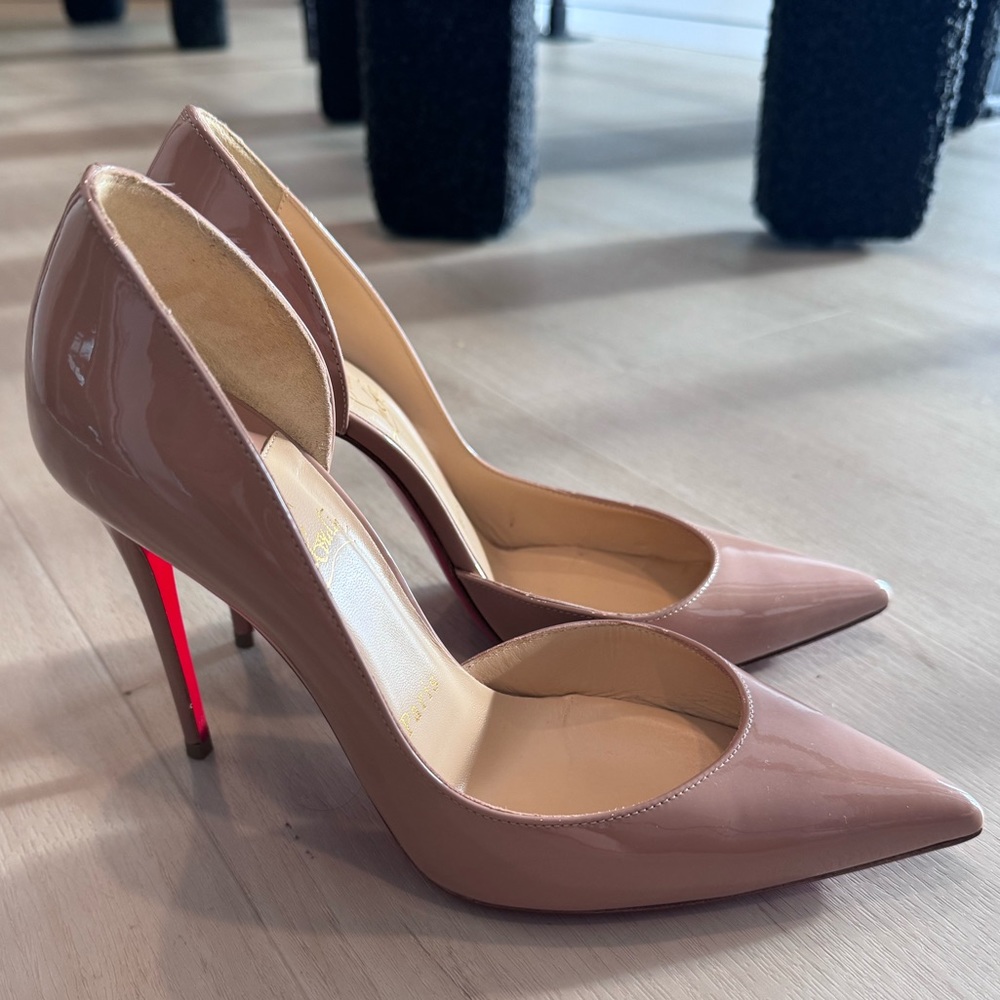 Christian Louboutin Iriza Nude 100mm Heels